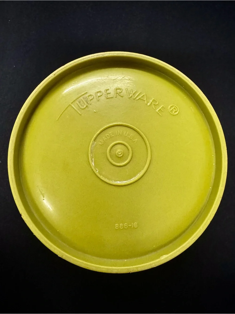 Tupperware Container in Olive Green ~1970’s